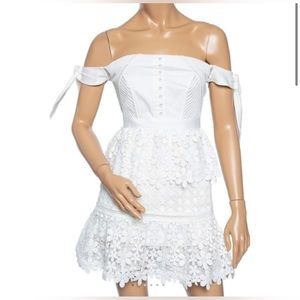 Self portrait white lace dress